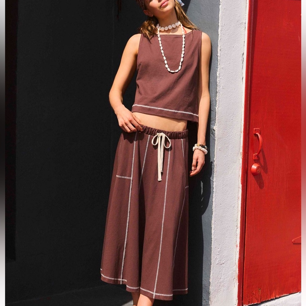 Free People Strada Skirt Set